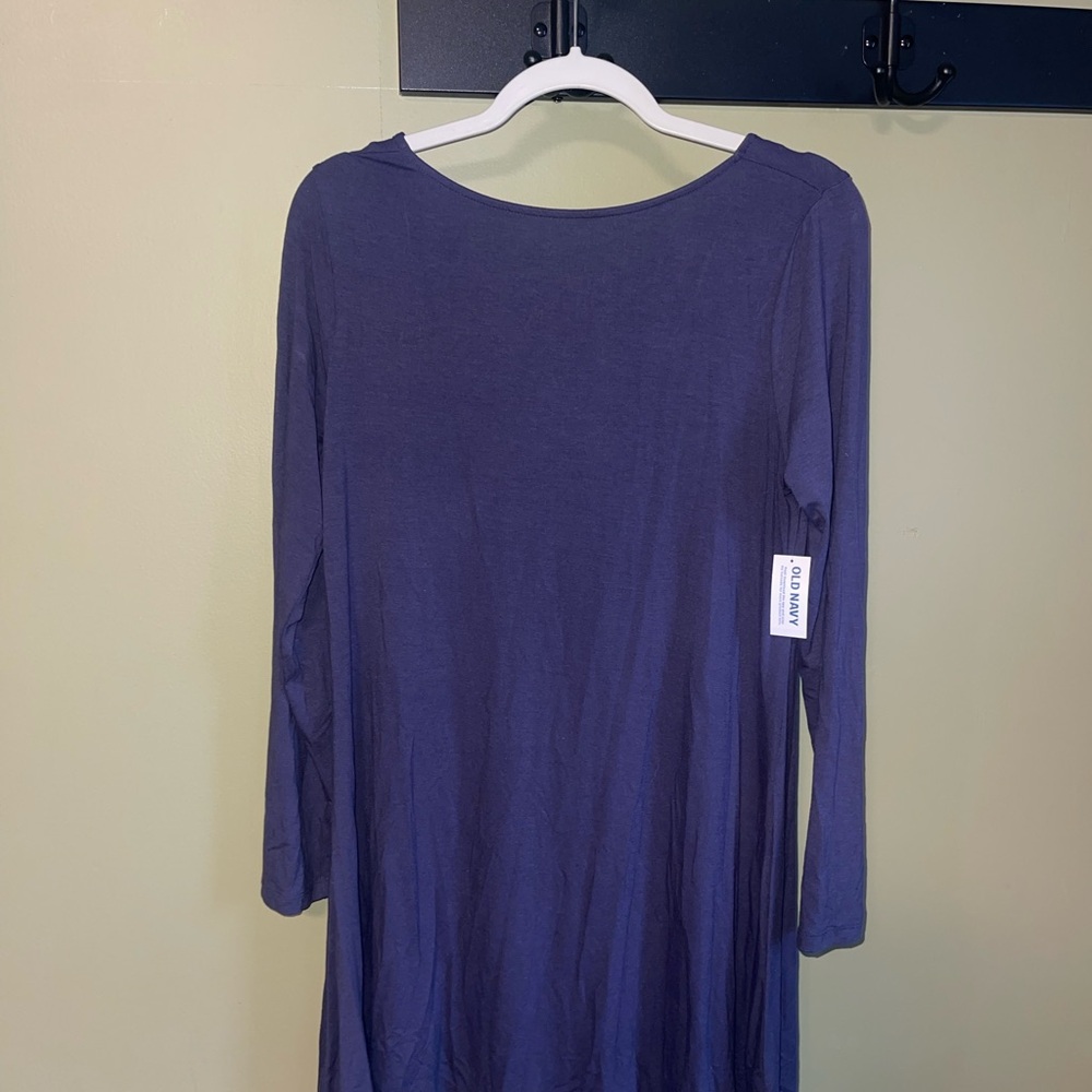 Old Navy Purple Long Sleeve Dress